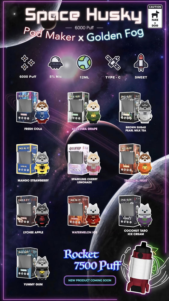 Husky Space Pod 6000 Hơi Pod 1 Lần