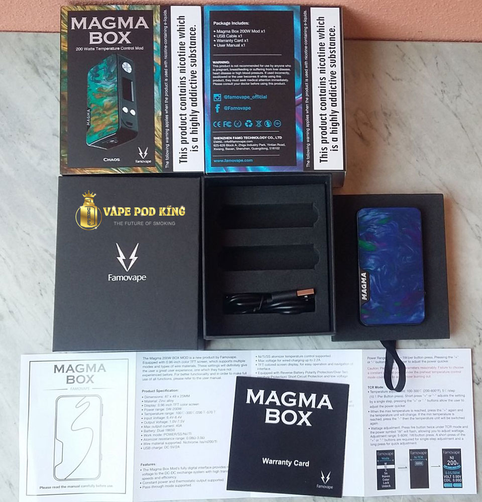 Box Magma 200w By Famovape