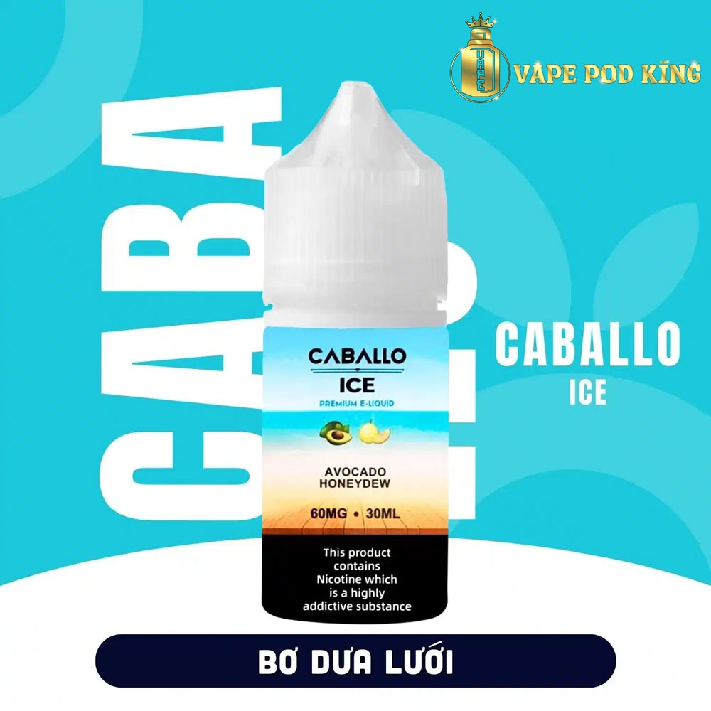 Caballo Ice Bơ Dưa Lưới – Avocado Honeydew 30ml