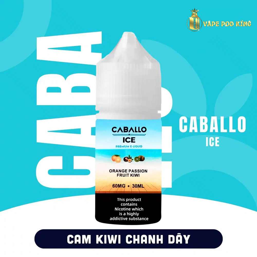 Caballo Ice Cam Chanh Dây Kiwi – Ora Passionfruit Kiwi 30ml