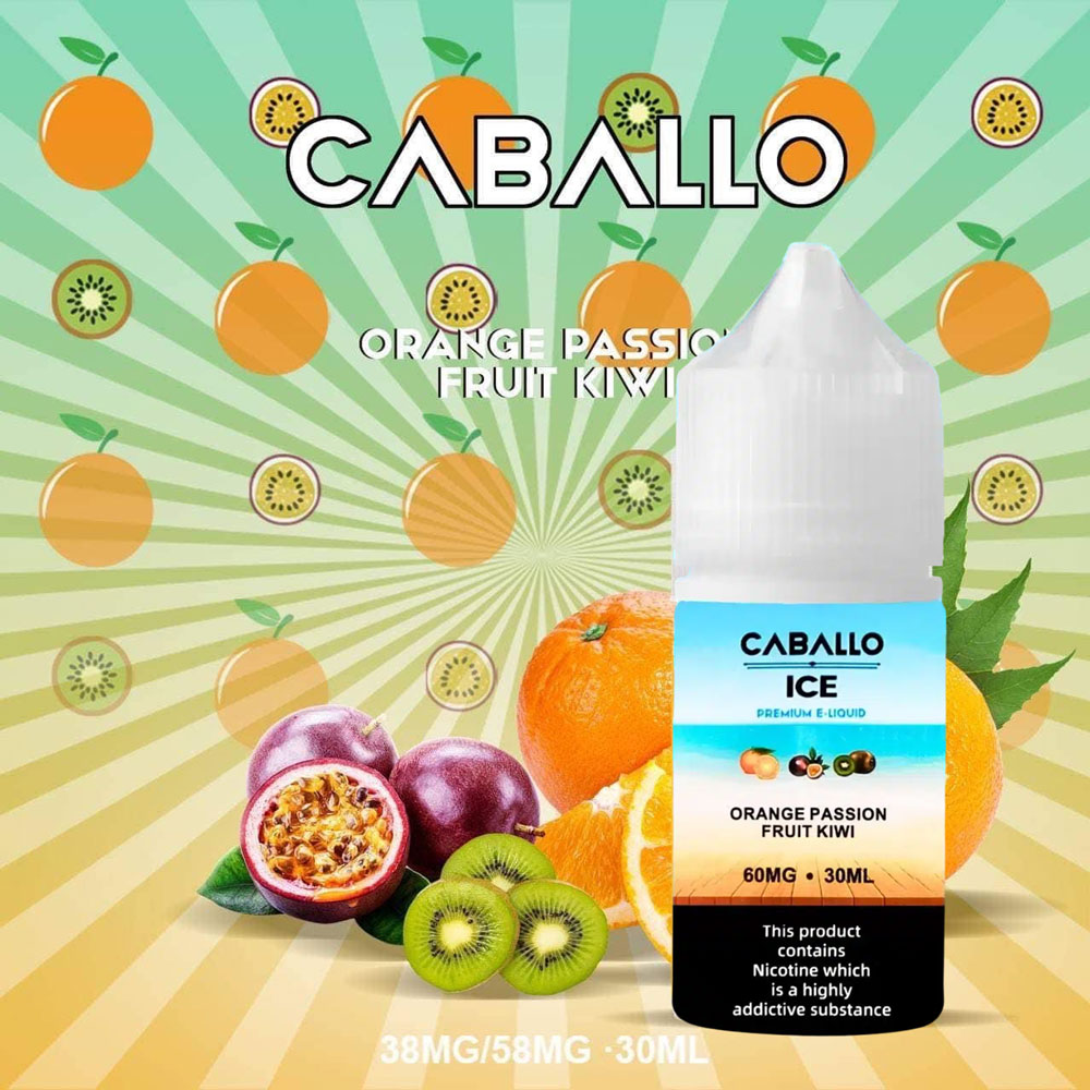 Caballo Ice Cam Chanh Dây Kiwi – Ora Passionfruit Kiwi 30ml