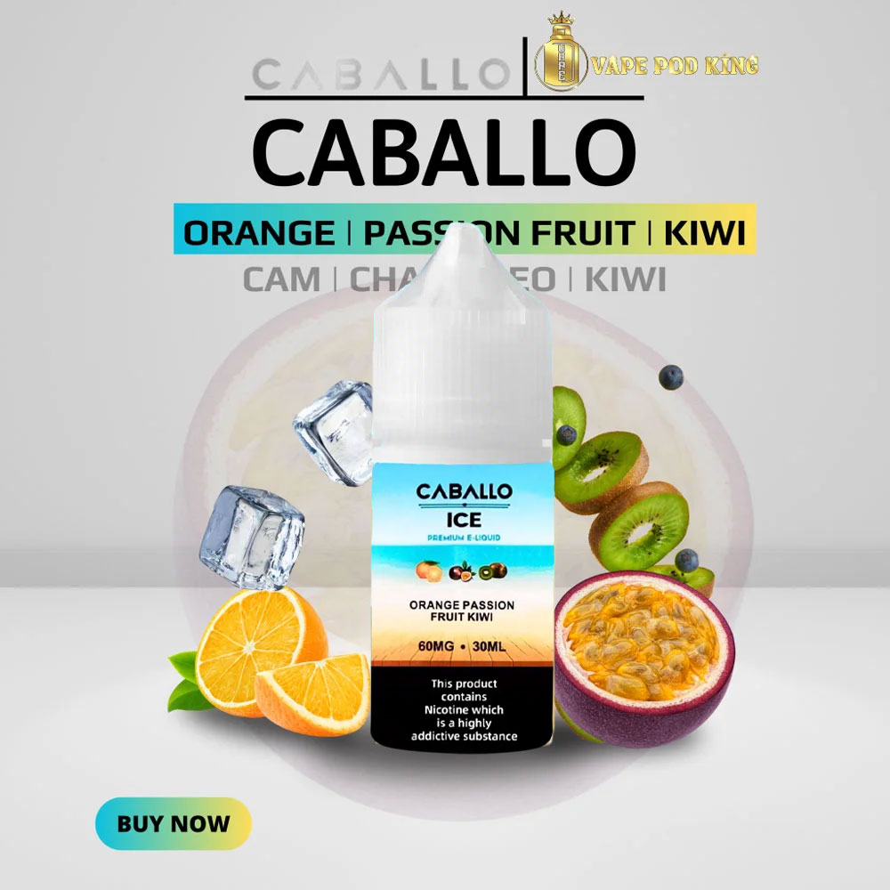 Caballo Ice Cam Chanh Dây Kiwi – Ora Passionfruit Kiwi 30ml