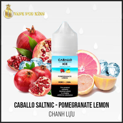 Caballo Ice Lựu Đỏ Chanh – Pomegranate Lemon 30ml