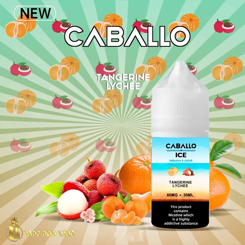 Caballo Ice Quýt Vải – Tangerine Lychee 30ml