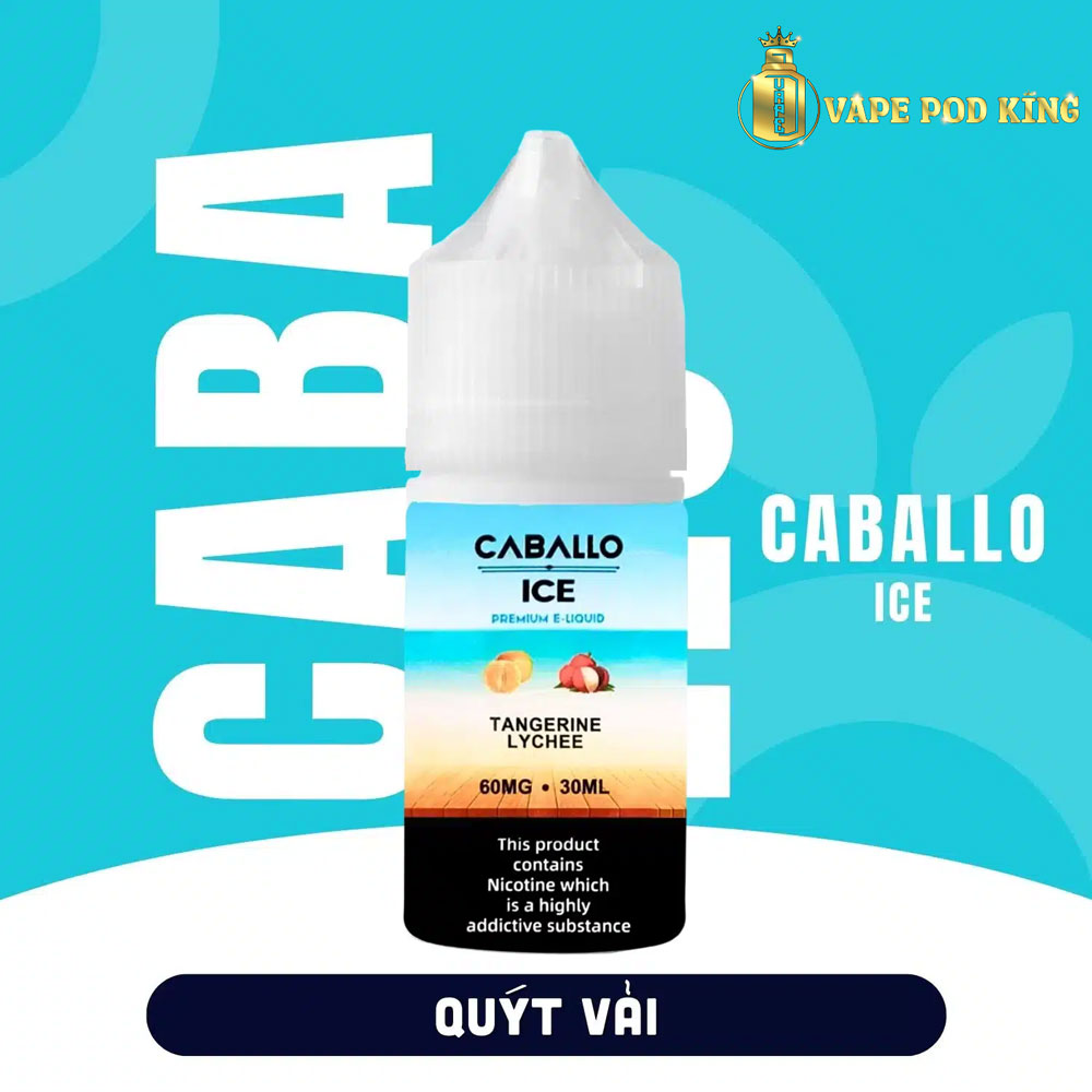 Caballo Ice Quýt Vải – Tangerine Lychee 30ml