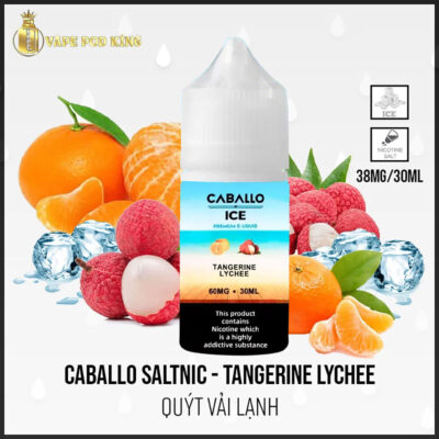 Caballo Ice Quýt Vải – Tangerine Lychee 30ml