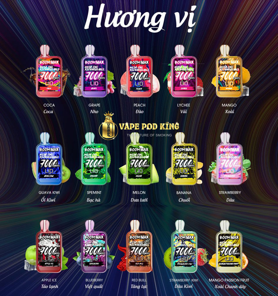 Lio Boom Max 7000 Hơi Pod 1 Lần