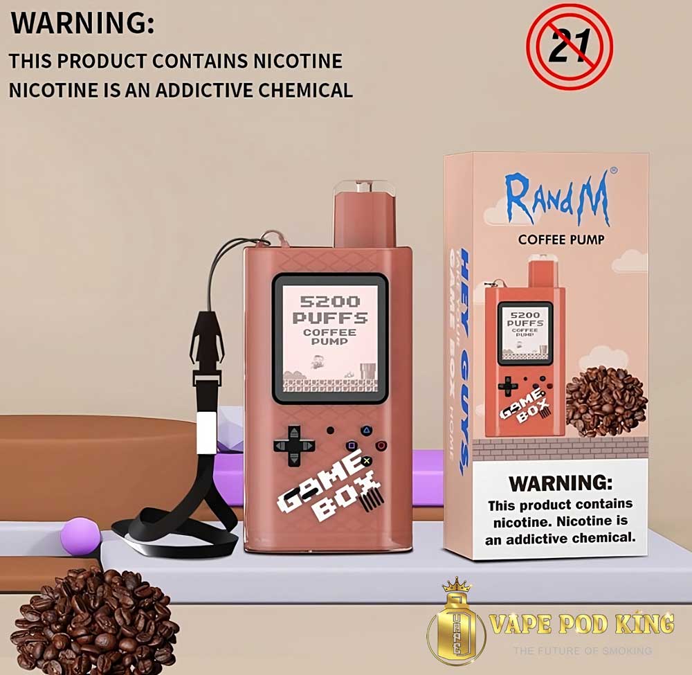 RandM Game Box 5200 hơi Pod 1 lần