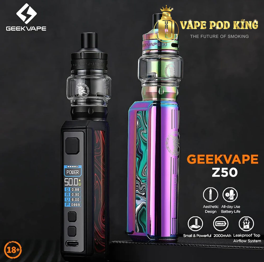 Các thông tin kỹ thuật cơ bản về Geekvape Z50 50W