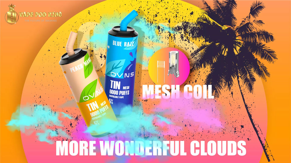Ovns Tin Mesh 6000 Hơi Pod 1 Lần