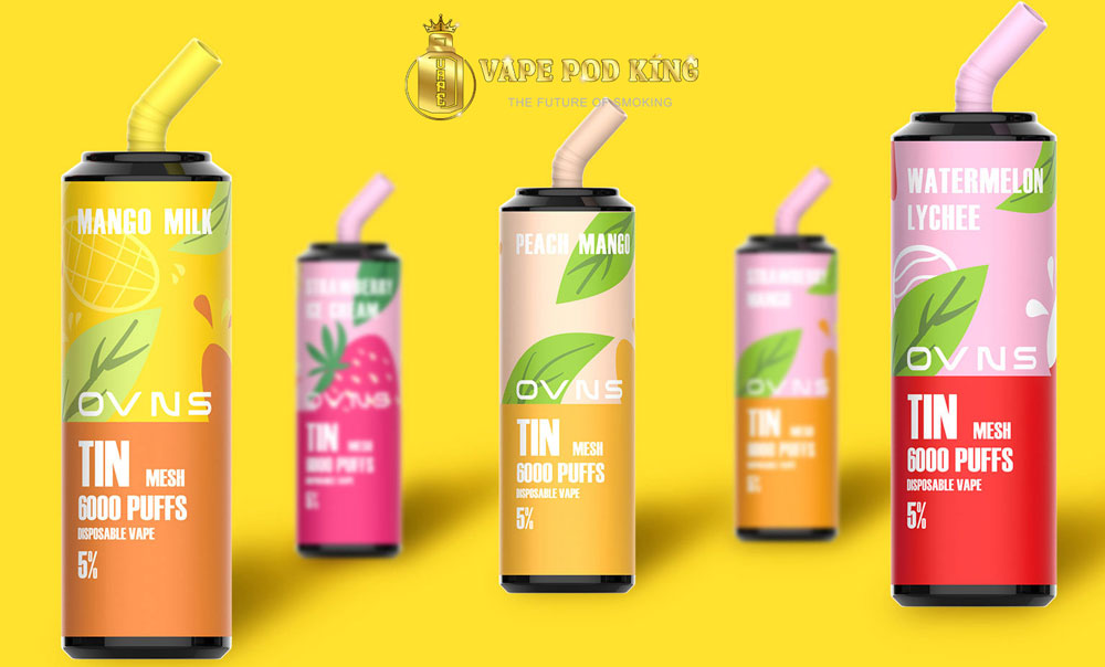 Thiết kế “ấn tượng" Ovns Tin Mesh 6000 Hơi Pod 1 Lần