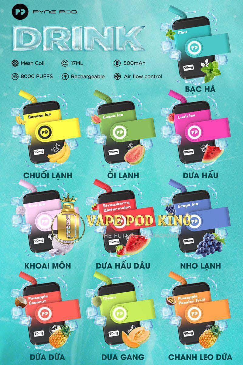 Pyne Drink 8000 Hơi Pod 1 Lần