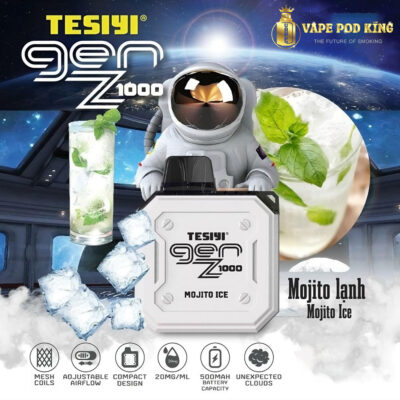 Tesiyi Pod 1000 Hơi Pod 1 Lần