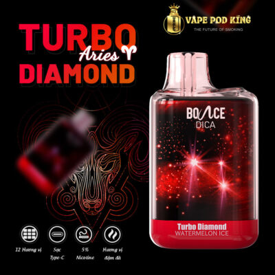 Turbo Diamond 6500 Hơi Pod 1 Lần