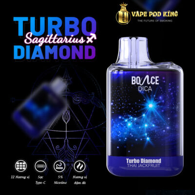 Turbo Diamond 6500 Hơi Pod 1 Lần