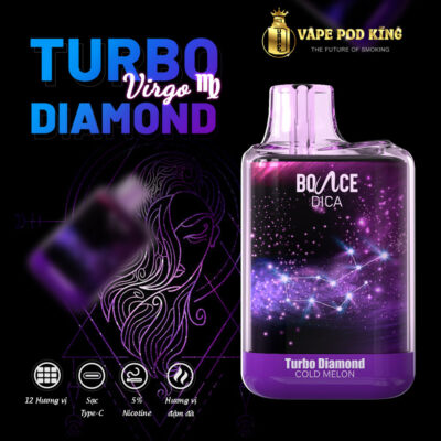 Turbo Diamond 6500 Hơi Pod 1 Lần