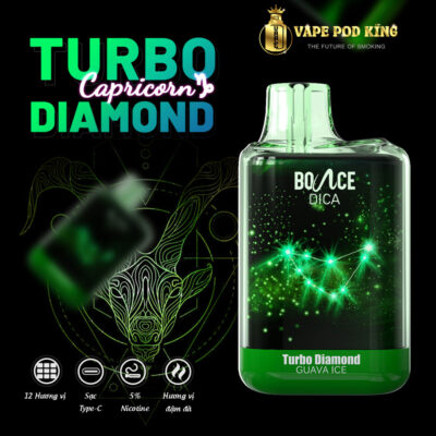 Turbo Diamond 6500 Hơi Pod 1 Lần