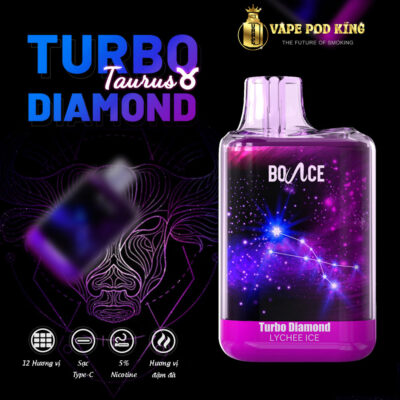 Turbo Diamond 6500 Hơi Pod 1 Lần