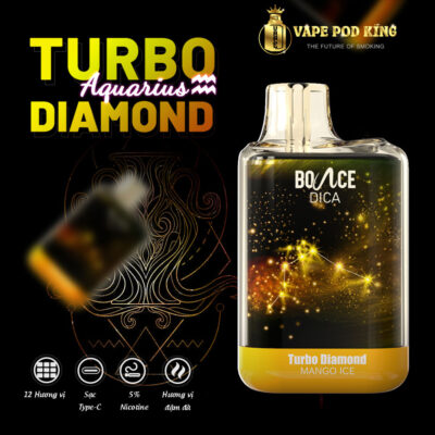 Turbo Diamond 6500 Hơi Pod 1 Lần