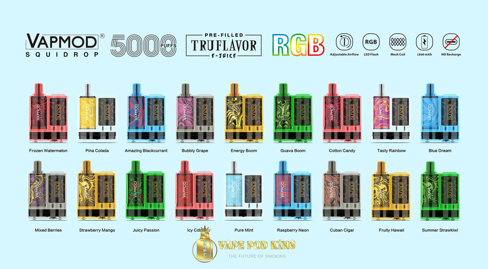 Vapmod V2 Squidrop 5000 Hơi Pod 1 Lần