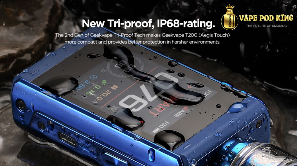 Đạt chỉ số IP68 T200 Aegis Touch 200W Vape Kit - Geekvape