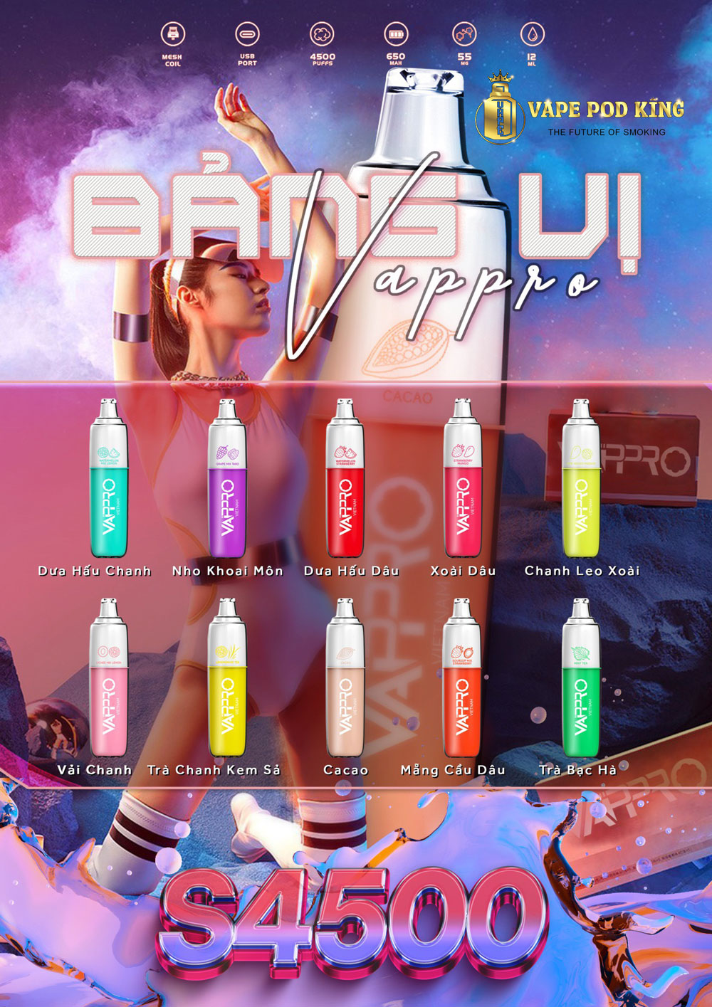 Vappro S4500 Hơi