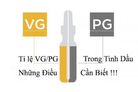 Ti le VG PG Trong Tinh Dau Vape