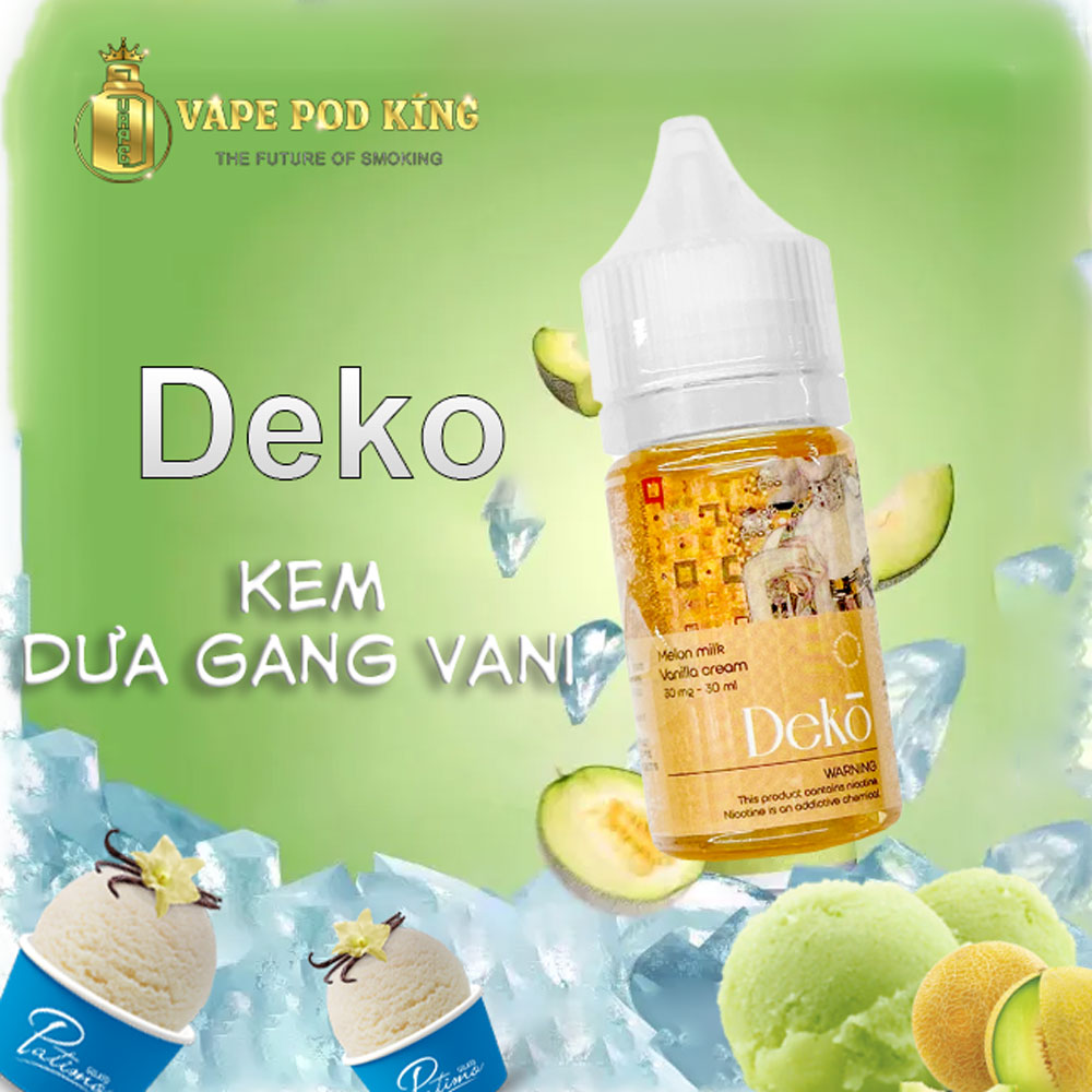Deko Kem Dưa Gang Vani – Melon Milk Vanilla Cream 30ml