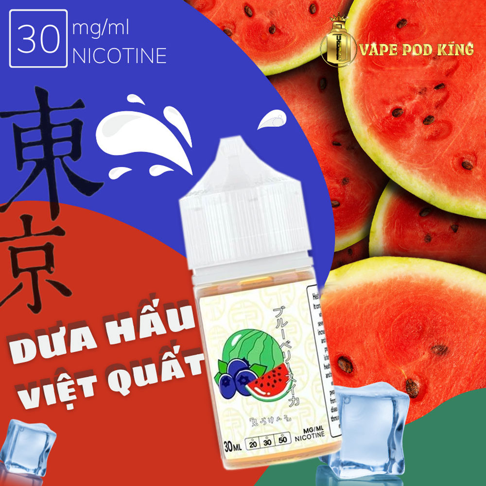Tokyo Pro Dưa Hấu Việt Quất - Blueberry Watermelon 30ml