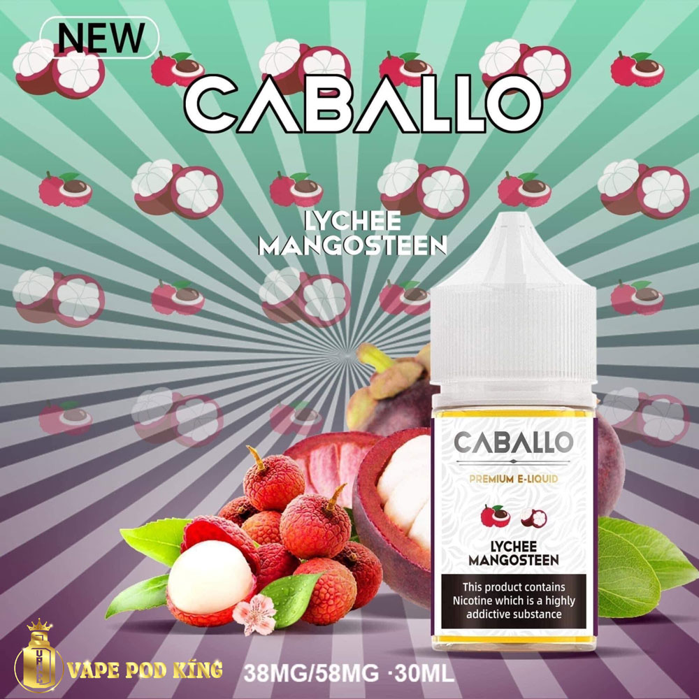 Caballo Vải Măng Cụt - Lychee Mangosteen 30ml