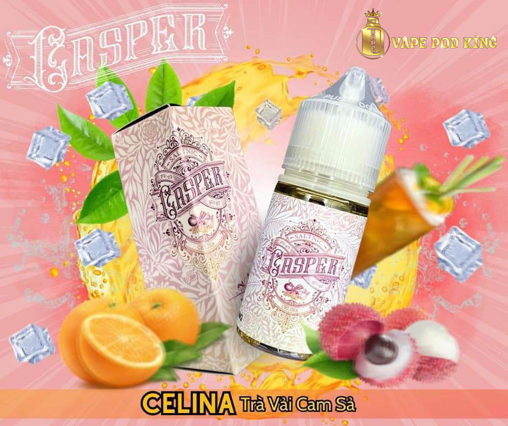 Casper Trà Vải Cam Sả - Lemongrass Lychee Tea 30ml