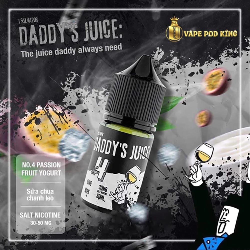 Daddy No4 Sữa Chua Chanh Leo - Passion Fruit Yogurt 30ml