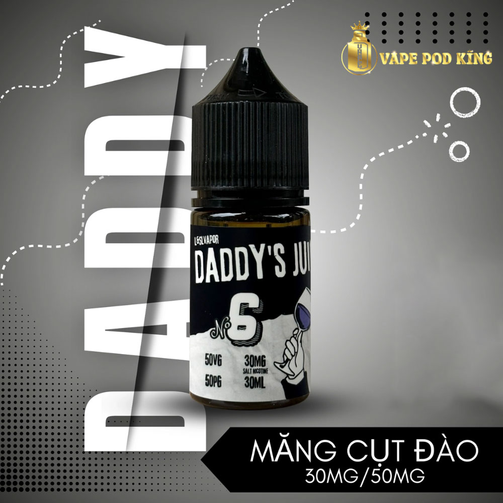 Daddy No6 Măng Cụt Đào - Mangosteen Peach 30ml