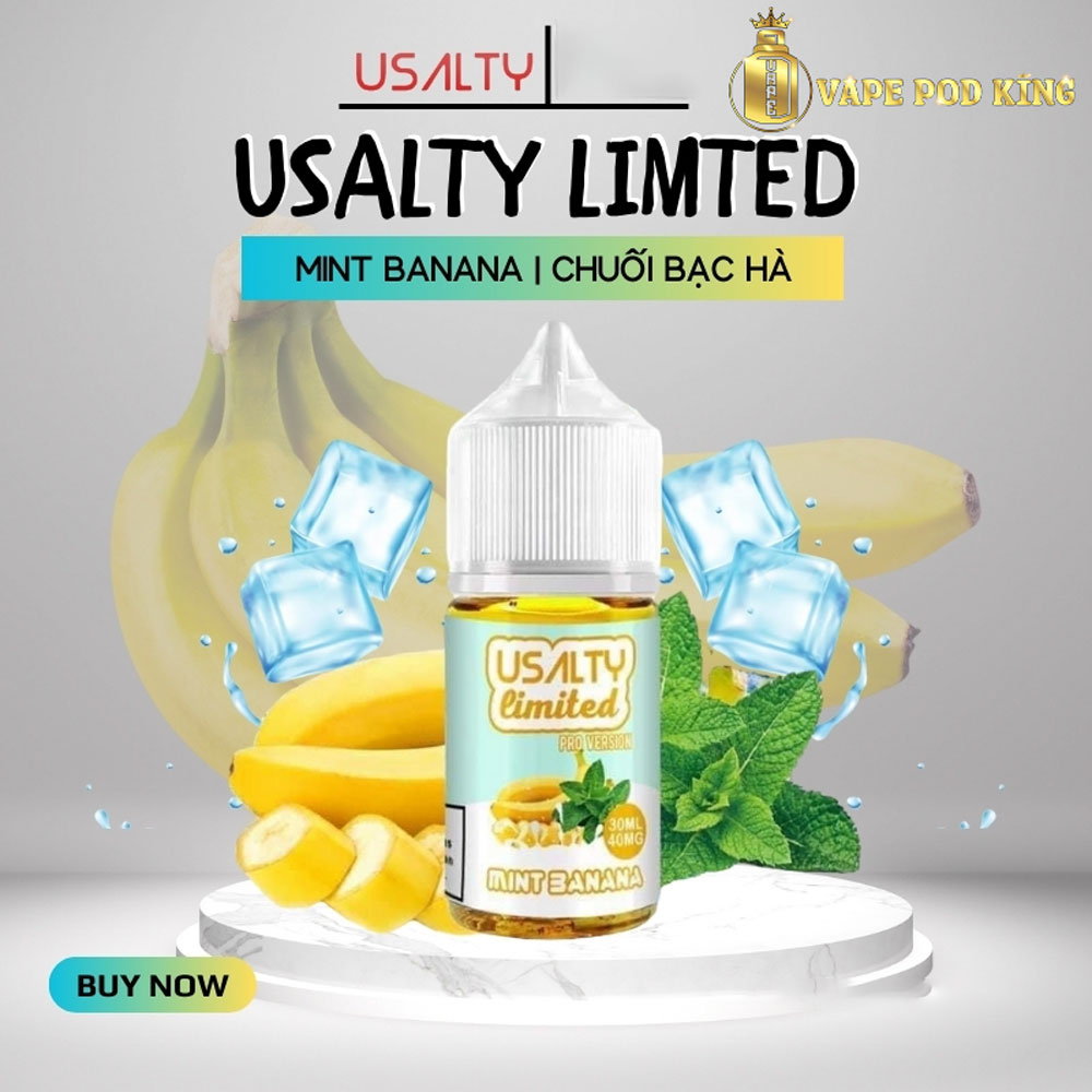 Usalty Limited Chuối Bạc Hà Lạnh - Mint Banana 30ml