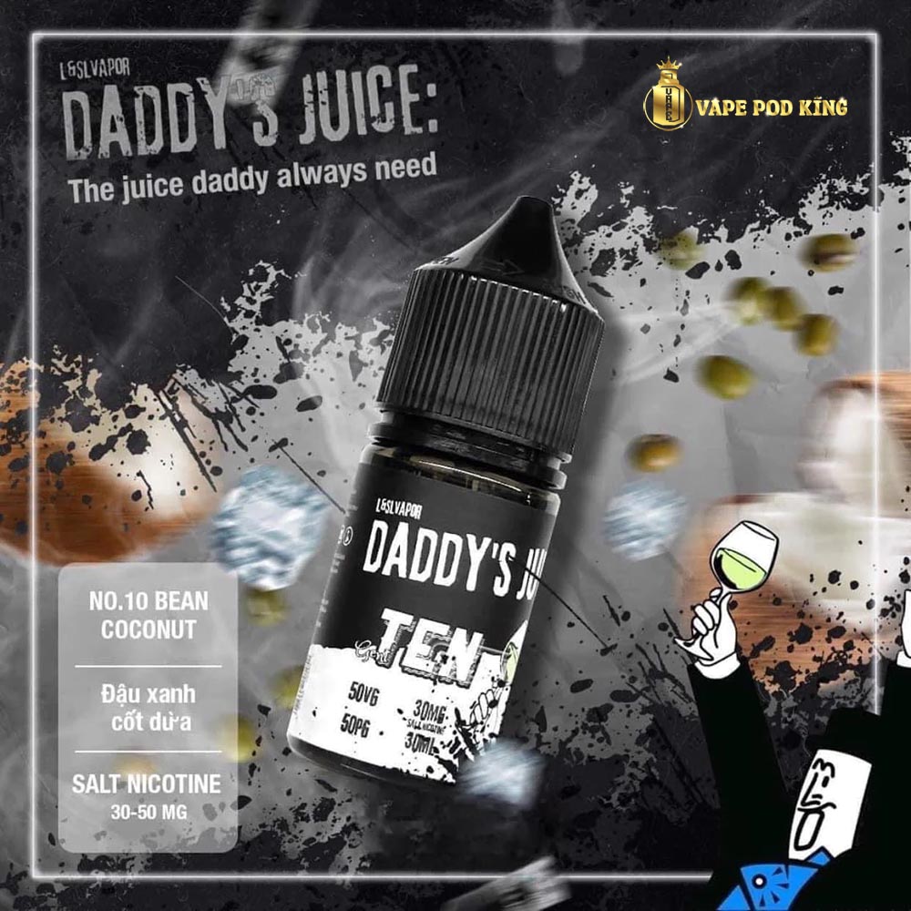 Daddy No10 Đậu Xanh Sữa Dừa - Bean Coconut 30ml