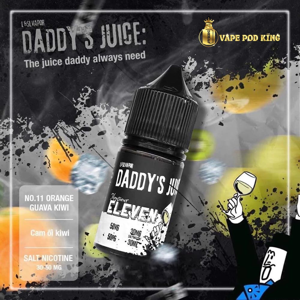 Daddy No11 Kiwi Cam Ổi - Orange Guava Kiwi 30ml