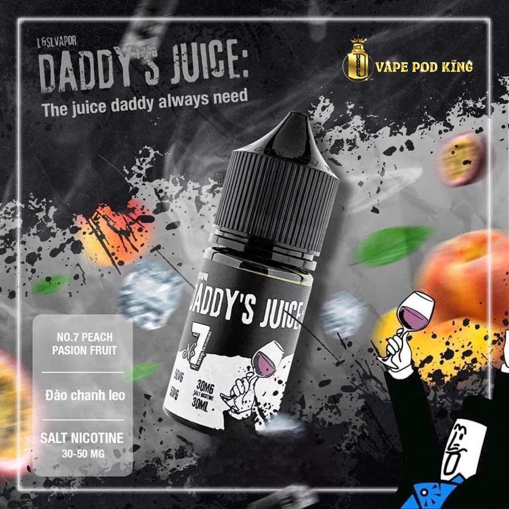 Daddy No7 Đào Chanh Leo - Peach Passion fruit 30ml