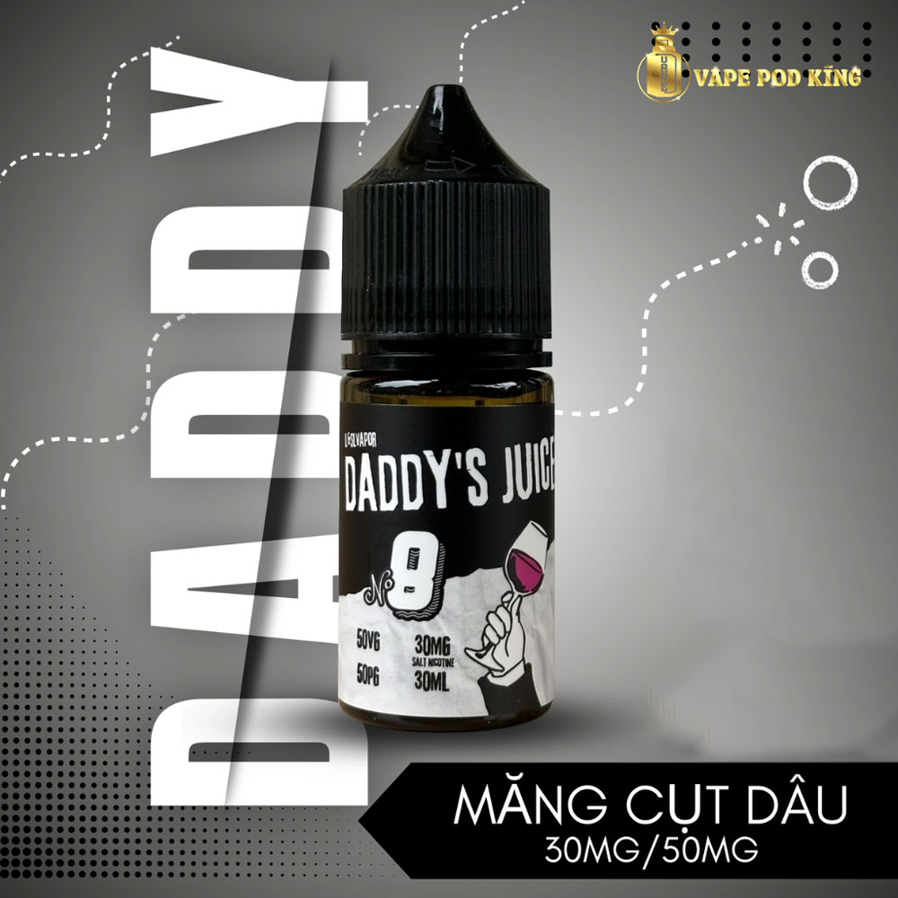 Daddy No8 Măng Cụt Dâu - Strawberry Mangosteen 30ml