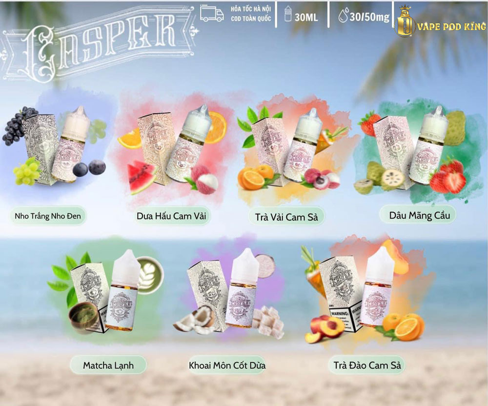 7 hương vị Tinh dầu Casper