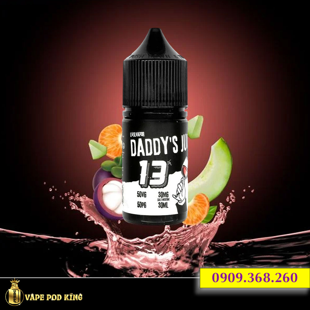 Daddy No13 Măng Cụt Dưa Gang - Mangosteen Tangerine Melon 30ml