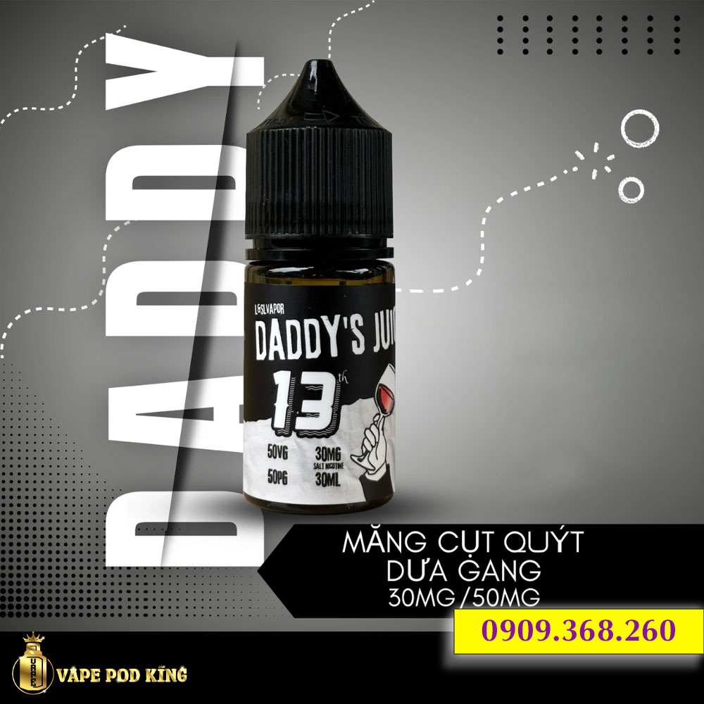 Daddy No13 Măng Cụt Dưa Gang - Mangosteen Tangerine Melon 30ml