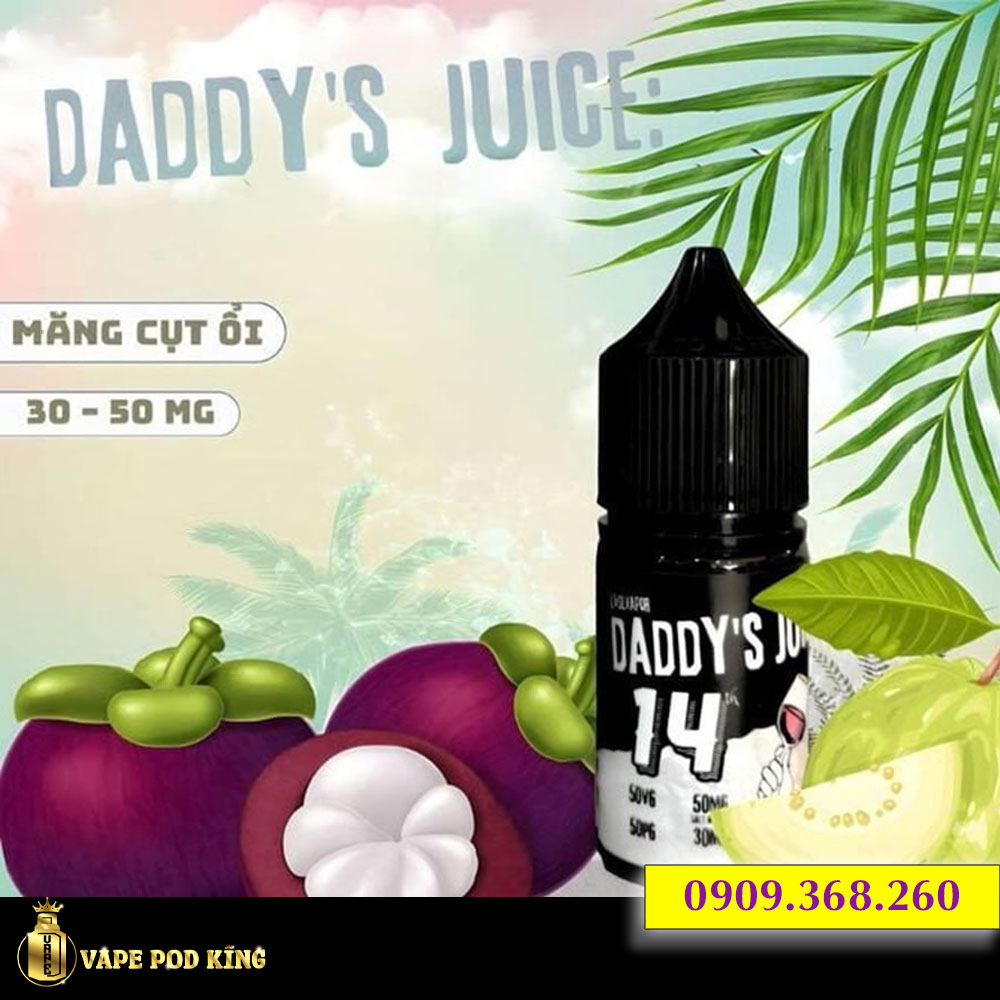 Daddy No14 Măng Cụt Ổi - Mangosteen Guava 30ml