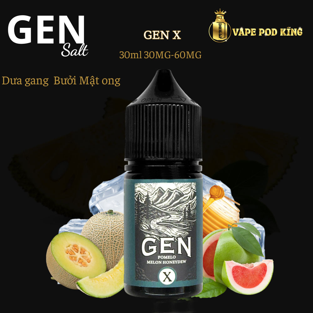 Gen X Bưởi Dưa Gang Mật Ong - Pomelo Melon Honeydew 30ml