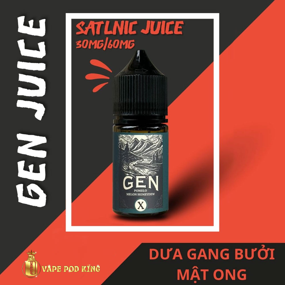Gen X Bưởi Dưa Gang Mật Ong - Pomelo Melon Honeydew 30ml