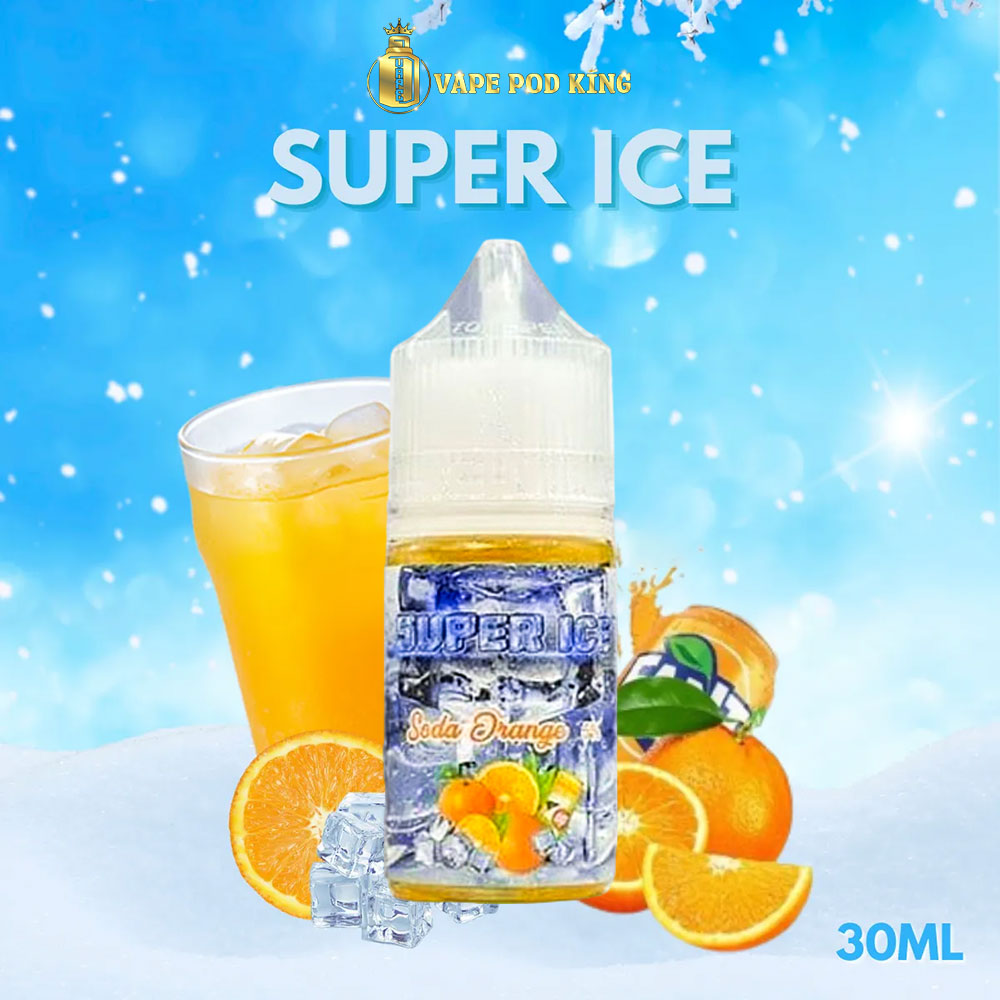 Super Ice Soda Cam Lạnh - Soda Orange Ice 30ml