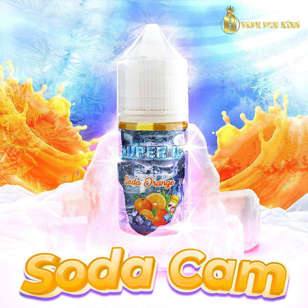 Super Ice Soda Cam Lạnh - Soda Orange Ice 30ml