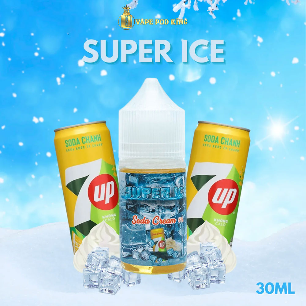 Super Ice Soda Kem Lạnh - Soda Cream Ice 30ml
