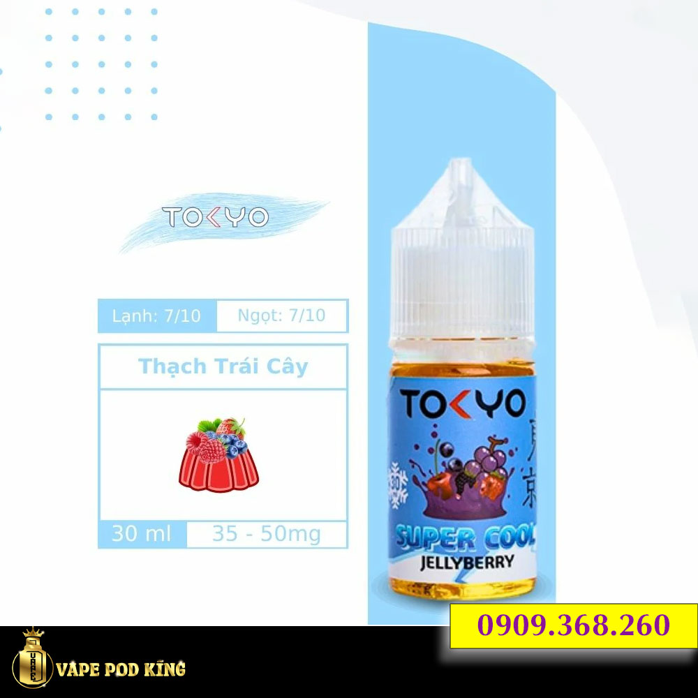 Tokyo Super Cool Thạch Dâu - JellyBerry 30ml