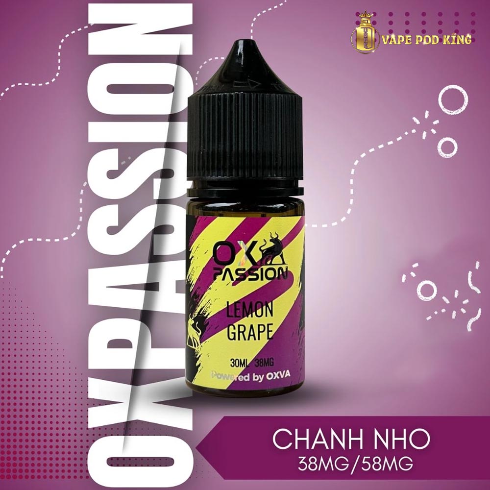Ox Passion Juice Chanh Nho - Lemon Grape 30ml
