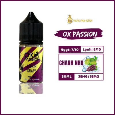 Ox Passion Juice Chanh Nho - Lemon Grape 30ml